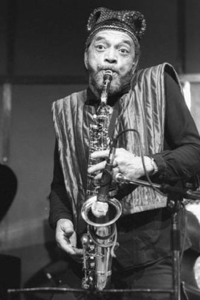 Marshall Allen at Bimhuis in Amsterdam in 1985.