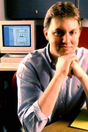 Pioneer: Pictured in 1995, web-browser builder Marc Andreessen helped change the world.