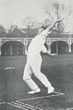 Albert 'Tibby' Cotter on a 1905 tour of England.