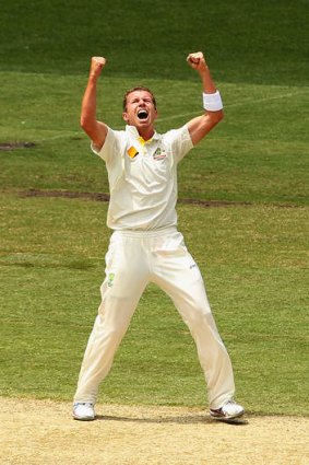 Fast bowler Peter Siddle on Saturday.