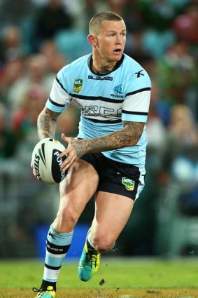 Blue ambitions: Sharks playmaker Todd Carney.