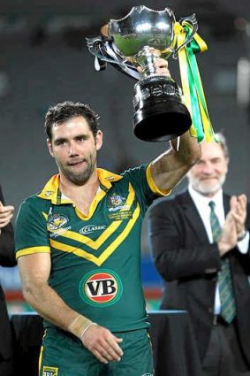 Hot property: Cameron Smith will become the NRL's most valuable off-contract player next season but his mind is preoccupied with leading the Kangaroos to another World Cup triumph.