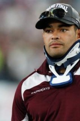 Over: A neck injury ended Richie Fa'aoso's NRL career.