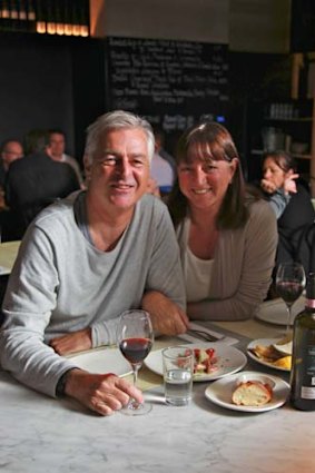 Peter and Bev Doyle at Enopizzeria.