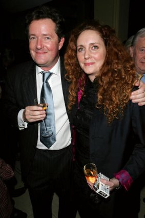 Piers Morgan and Rebekah Brooks pictured at a London restaurant in 2005.