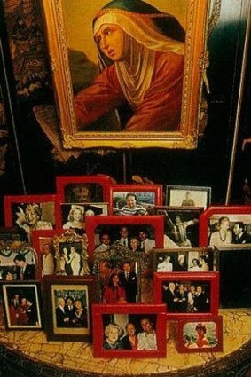 The Potters and Robert Straub feature in Prince Giustiniani's living room photographs. 