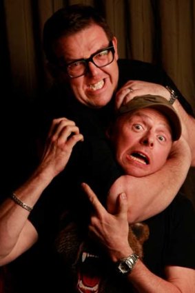 Buddy act: Nick Frost (top) and Simon Pegg are confident they'll work together again.