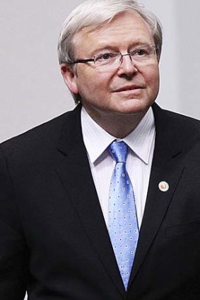Failed coup: Kevin Rudd.