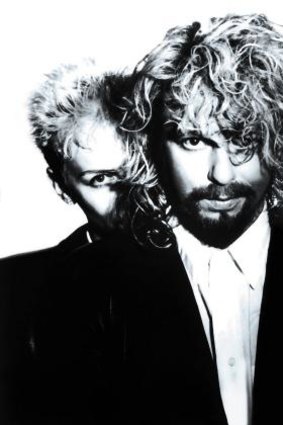 Revolutionary figure: Annie Lennox (pictured with Dave Stewart) had an ability to be both coolly detached and intensely passionate when performing Eurythmics' songs.
