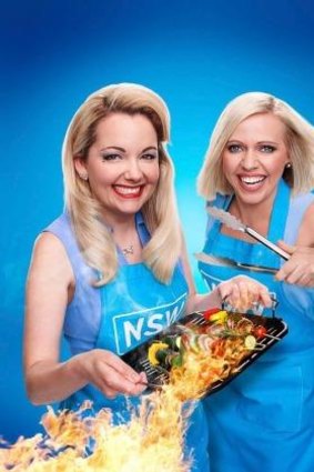 Heating up the kitchen: Carly and Tresne from <i>My Kitchen Rules</i>.