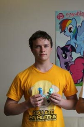 Out in the open: Daniel Fackrell and Alex Ketley became fans of the girl’s toy after My Little Pony widened its appeal with an animated series.