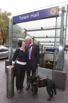 Victory ... Graeme Innes with his wife Maureen after the verdict.