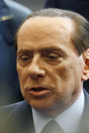 Silvio Berlusconi ... interviewed at the end of an Euro zone leaders summit in Brussels.