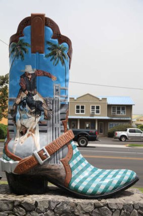 The Waimea cowboy boot intrigues tourists.