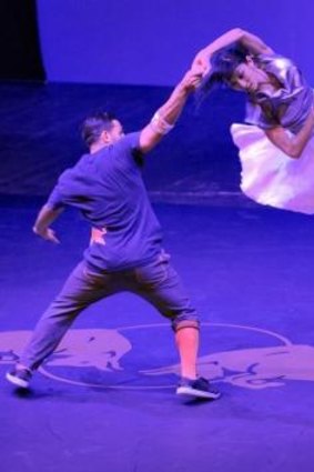 Yui Kawaguchi and Lil Ceng perform at Red Bull Flying Bach at Teatro la Pergola in Florence, Italy 