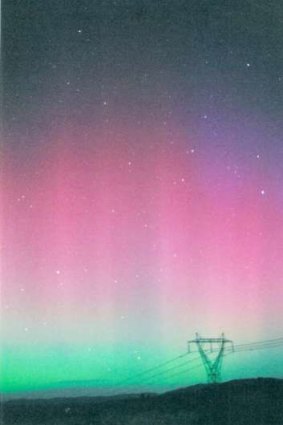 Aurora photographed over west Belconnen