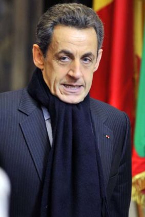 Nicolas Sarkozy &#8230; confident.