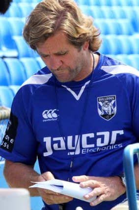 Blueprint: Des Hasler enjoyed success last season using props like halves, encouraging them to offload in the tackle to spark attacks.