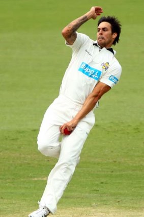 Perth specialist: Mitchell Johnson is back in Test contention.