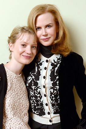 Role model ... co-stars Mia Wasikowska and Nicole Kidman.