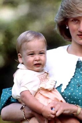 Princess Diana withn Prince William in 1983.