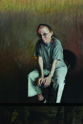 <i>The Lady from Shanghai (Jenny Sages)</i>, 2002, by Jiawei Shen, oil on canvas, 203 by 153 centimetres, is is one of the artist's best portraits.