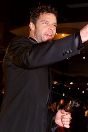 Ready to coach on <em>The Voice</em> ... Ricky Martin.