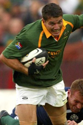 "My faith is strong" ... Joost van der Westhuizen, who has been diagnosed with motor neurone disease.