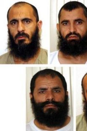 The five Taliban prisoners released in exchange for Sergeant Bergdahl (from top left): Mohammad Nabi Omari, Abdul Haq Wasiq, Noorullah Noori, Mohammed Fazl and Khairullah Khairkhwa.