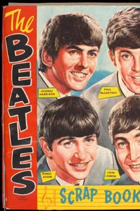 A Beatles scrapbook.