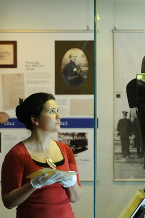 Liz Marsden at Victoria Police Museum.