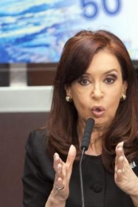 'Operatic': Cristina Fernandez de Kirchner has ramped up pressure for the Falklands to be recognised as Argentinian territory.