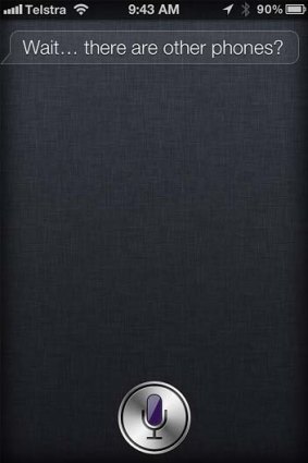 A screenshot of Siri's response.