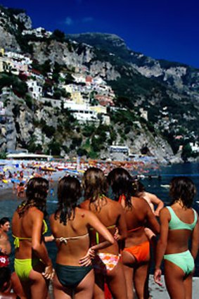 Aussie favourite ... travelling the Amalfi Coast from Positano (pictured) to Ravello.
