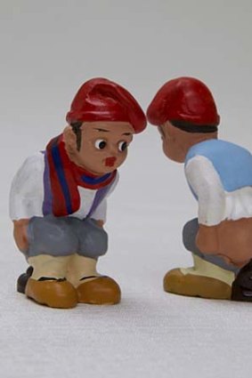 An anomaly ... the caganer, or "crap-artist," is a familiar figure in Barcelona's folklore.