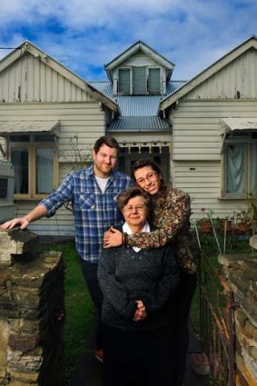 Andrew Benbow and partner Olga Neofotistos have moved in with Olga's mother, Mary, to save money.