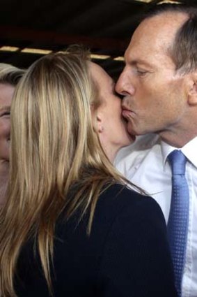 Tony Abbott with Fiona Scott.