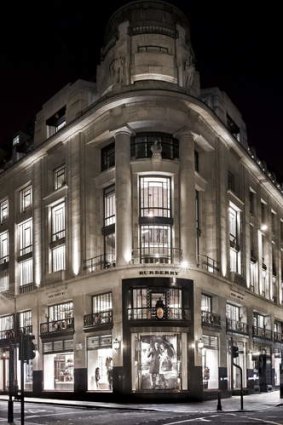 The Burberry flagship store, Regent Street, London.