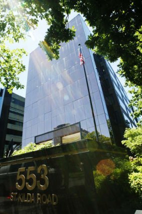 553 St Kilda Road, part-tenanted to the US consulate.