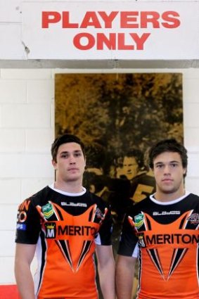 Changing of the guard: Mitchell Moses and Luke Brooks.