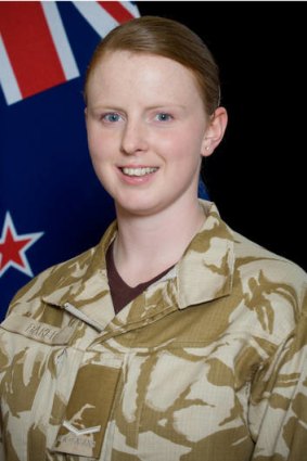 Lance Corporal Jacinda Baker, who was killed by an IED along with Corporal  Luke Tamatea, aged 31, aged 26, and Private Richard Harris, aged 21.
