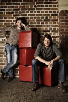 Scott Farquar, left, and Mike Cannon-Brookes, CEOs and founders of Atlassian Software.