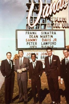 Famed rat pack members Frank Sinatra (left), Dean Martin, Sammy Davis Jr, Peter Lawford and Joey Bishop starred as the world's classiest thieves in the original <i>Ocean's 11</i> (1960).