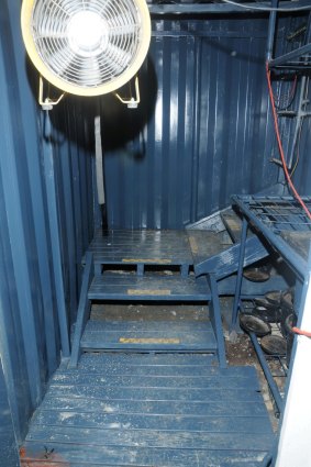 The trapdoor leads to an underground passage.