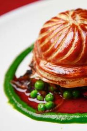 Mainstay: The European's confit duck pie.