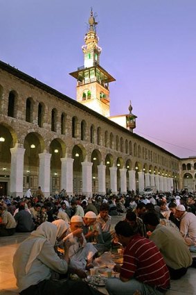 The historic Umayyad Mosque has been damaged in the latest violence.