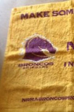 An optimistic punter had this towel for sale ... on Ebay!
