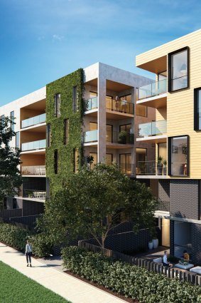 Designs for new apartments proposed for Bowman Street in Macquarie.