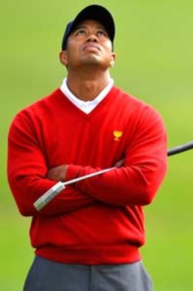 Flashback...Tiger Woods in a golf competition last year.