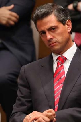 Presidential candidate Enrique Pena Nieto.